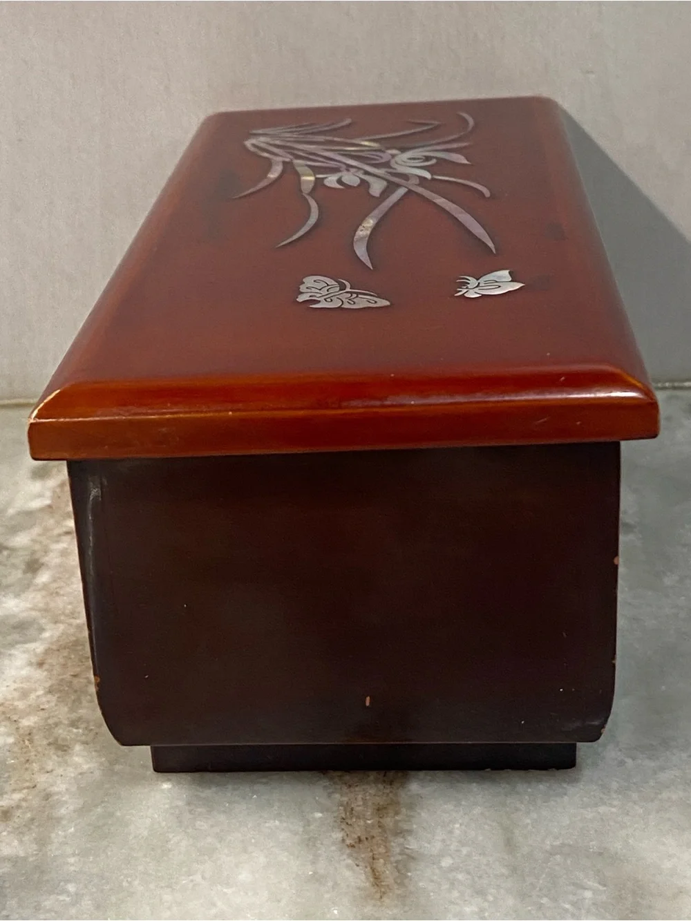 VTG Westland Co Japanese Lacquer Music Jewelry Box